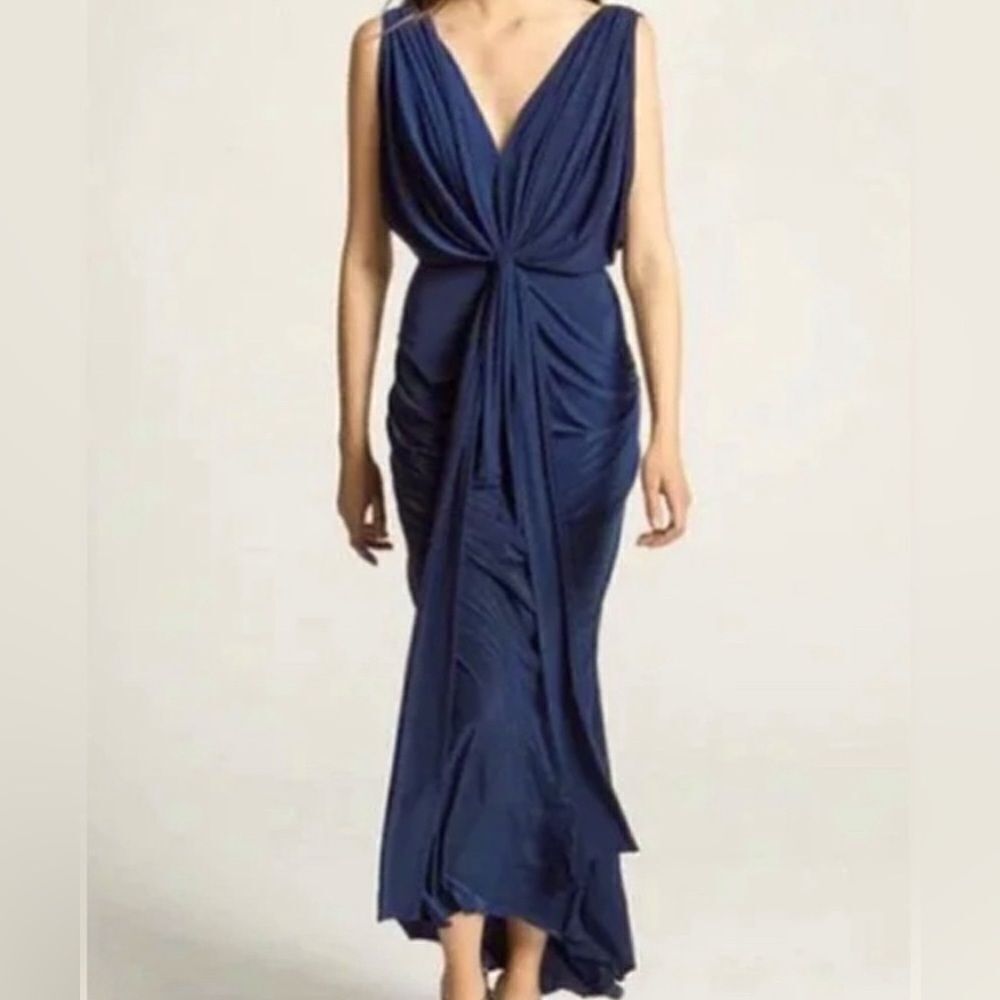Misa Los Angeles Xenia Maxi Dress- Navy